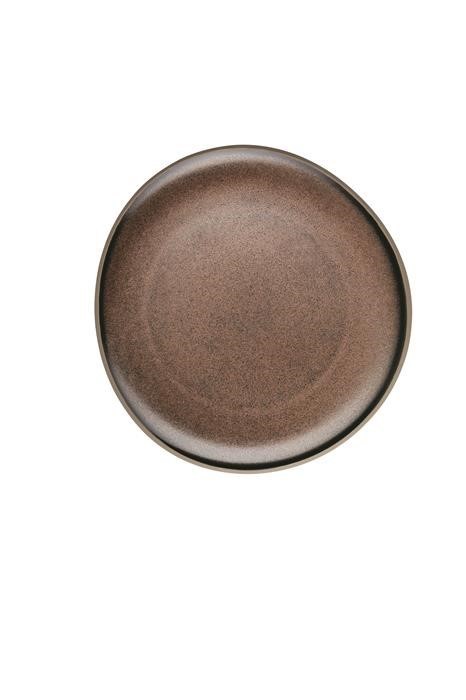 Rosenthal Junto Bronze Stoneware Teller flach 22 cm