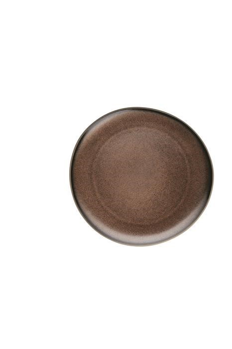 Rosenthal Junto Bronze Stoneware Teller flach 25 cm