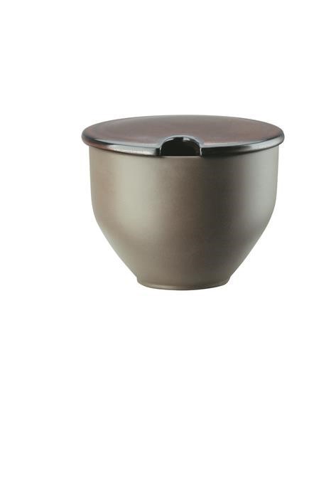 Rosenthal Junto Bronze Stoneware Zuckerdose mit Einschnitt 0,25 ltr.